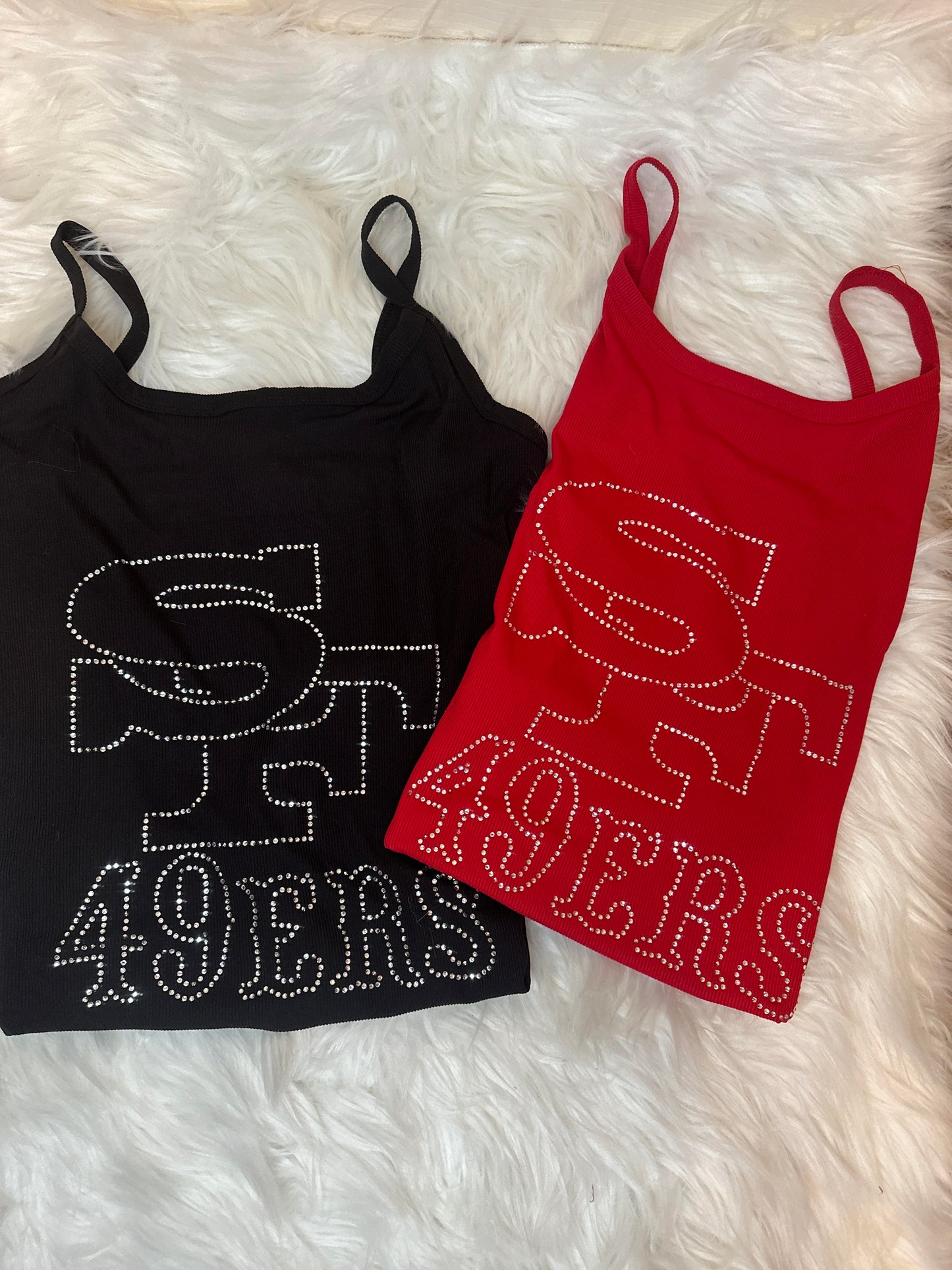 San Francisco 49er Rhinestone Custom WB Tank Top