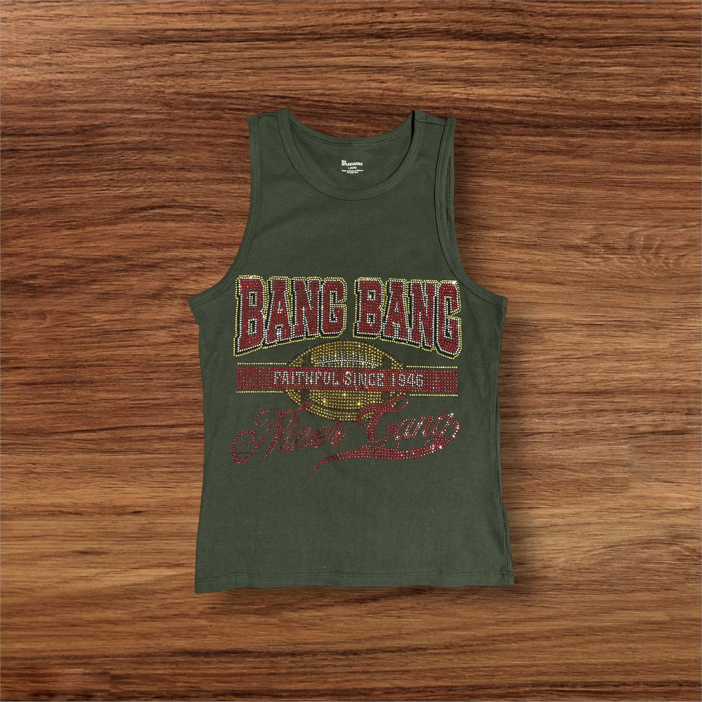 Sports Team Rhinestone Shirts Custom Made Designs