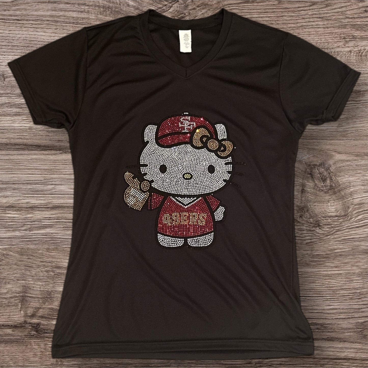 Sports Team Rhinestone Shirts Custom Made Designs