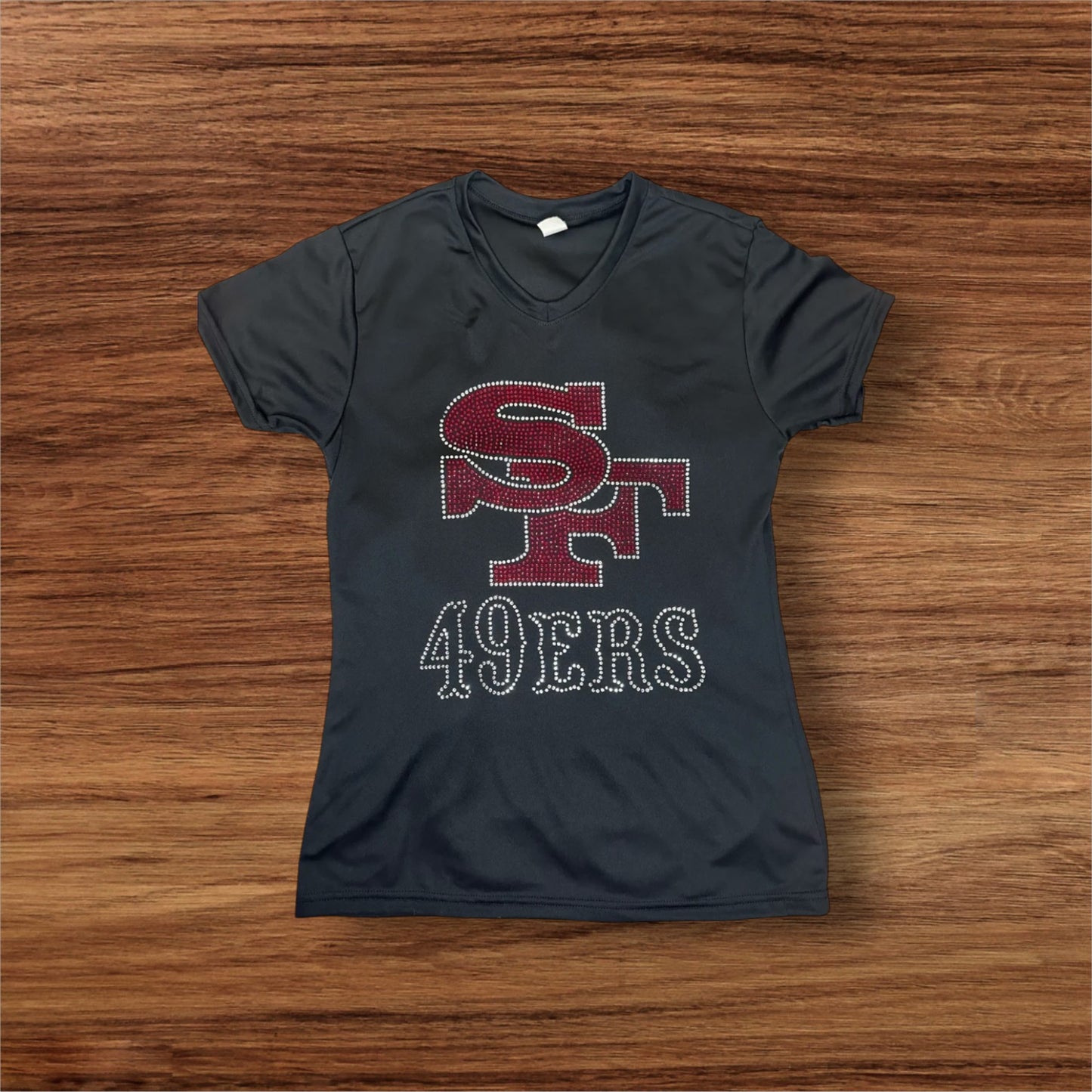 Sports Team Rhinestone Shirts Custom Made Designs
