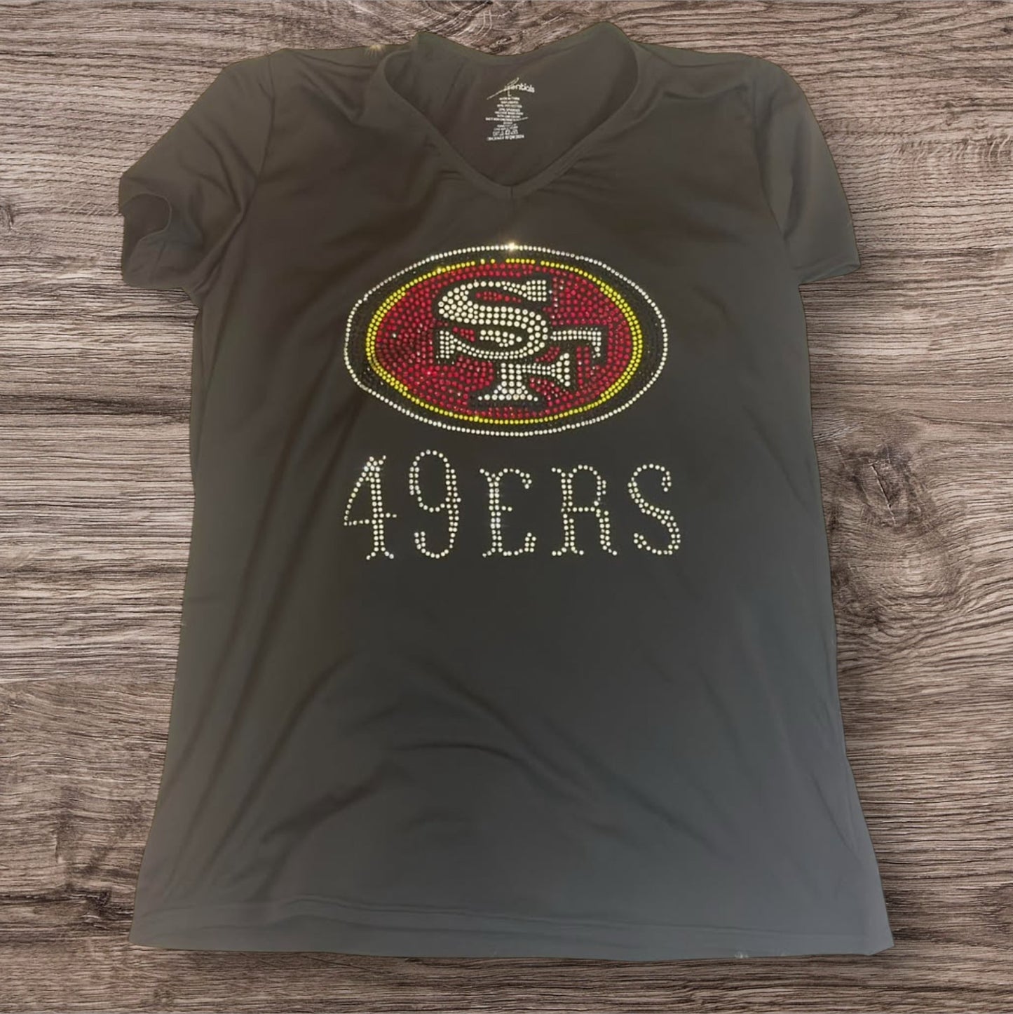Sports Team Rhinestone Shirts Custom Made Designs