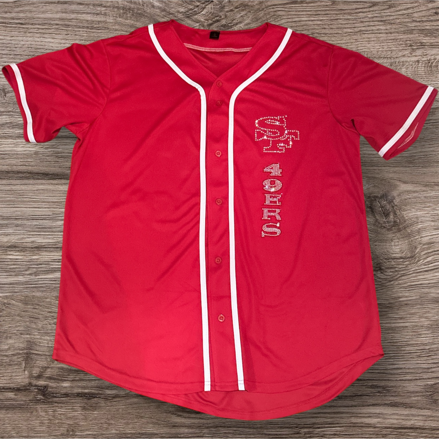 Sports Team Rhinestone Shirts Custom Made Designs