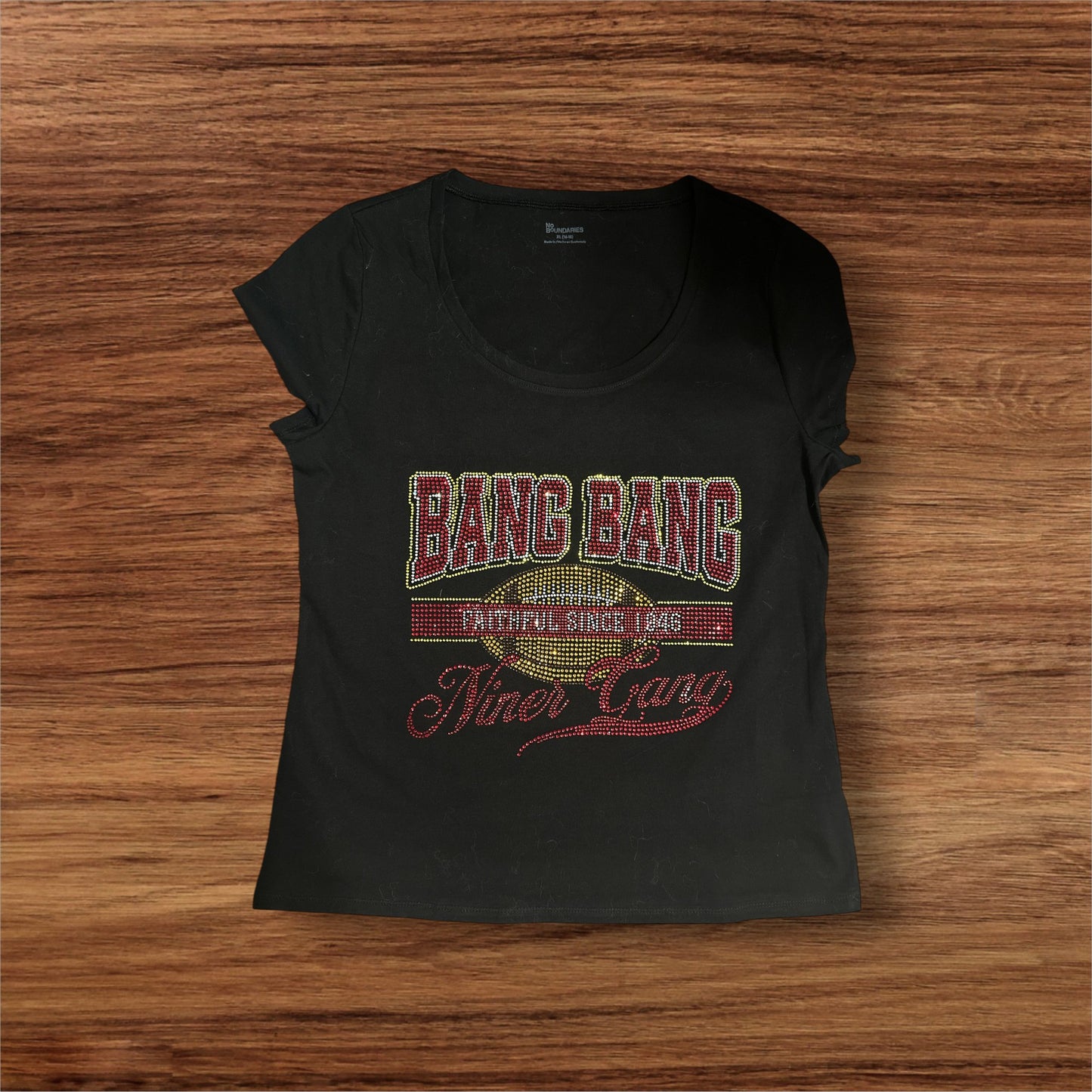 Sports Team Rhinestone Shirts Custom Made Designs