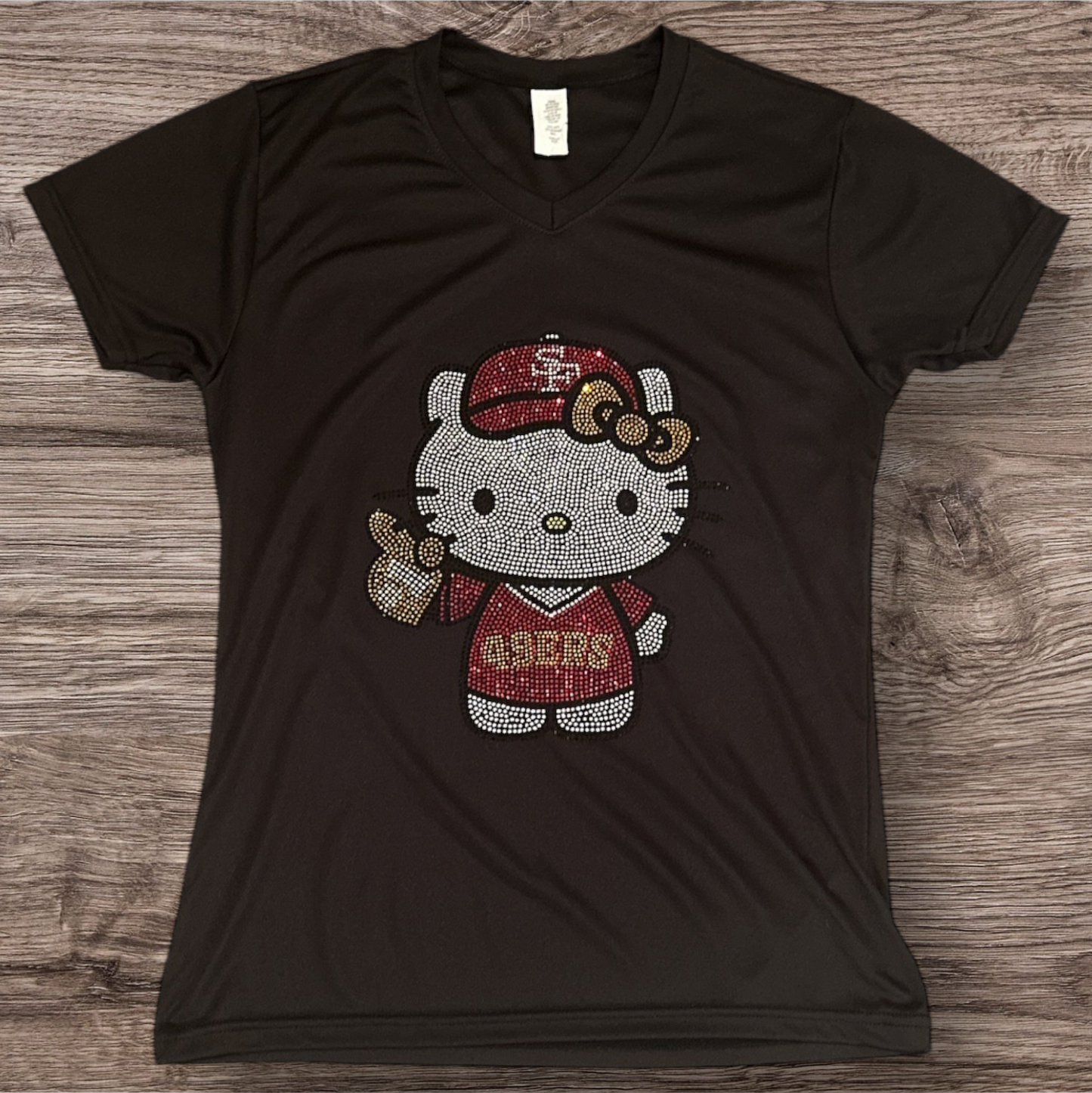 Sports Team Rhinestone Shirts Custom Made Designs