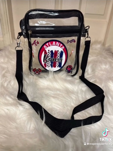 Baseball Sports Clear Crossbody Stadium Bag