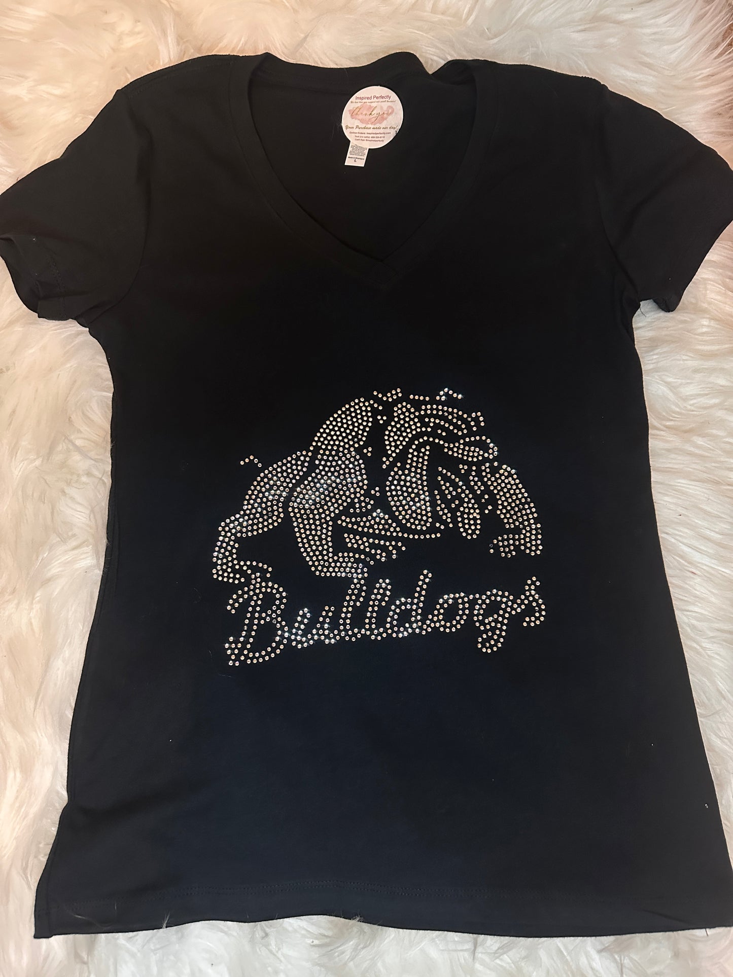 Fresno College Football Team Ladies Customized Rhinestone Tank Top