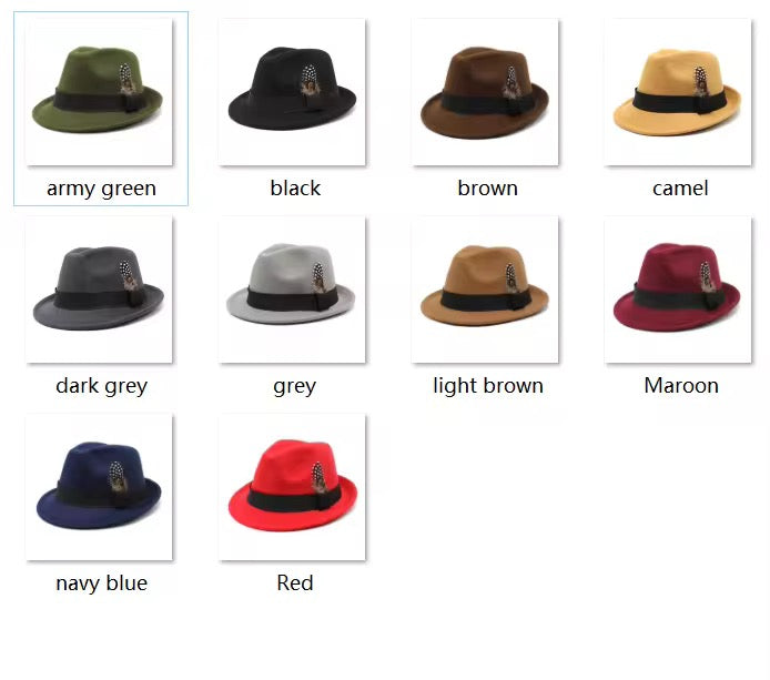 Fedora with Feather – Stylish Classic Hat for Men & Women