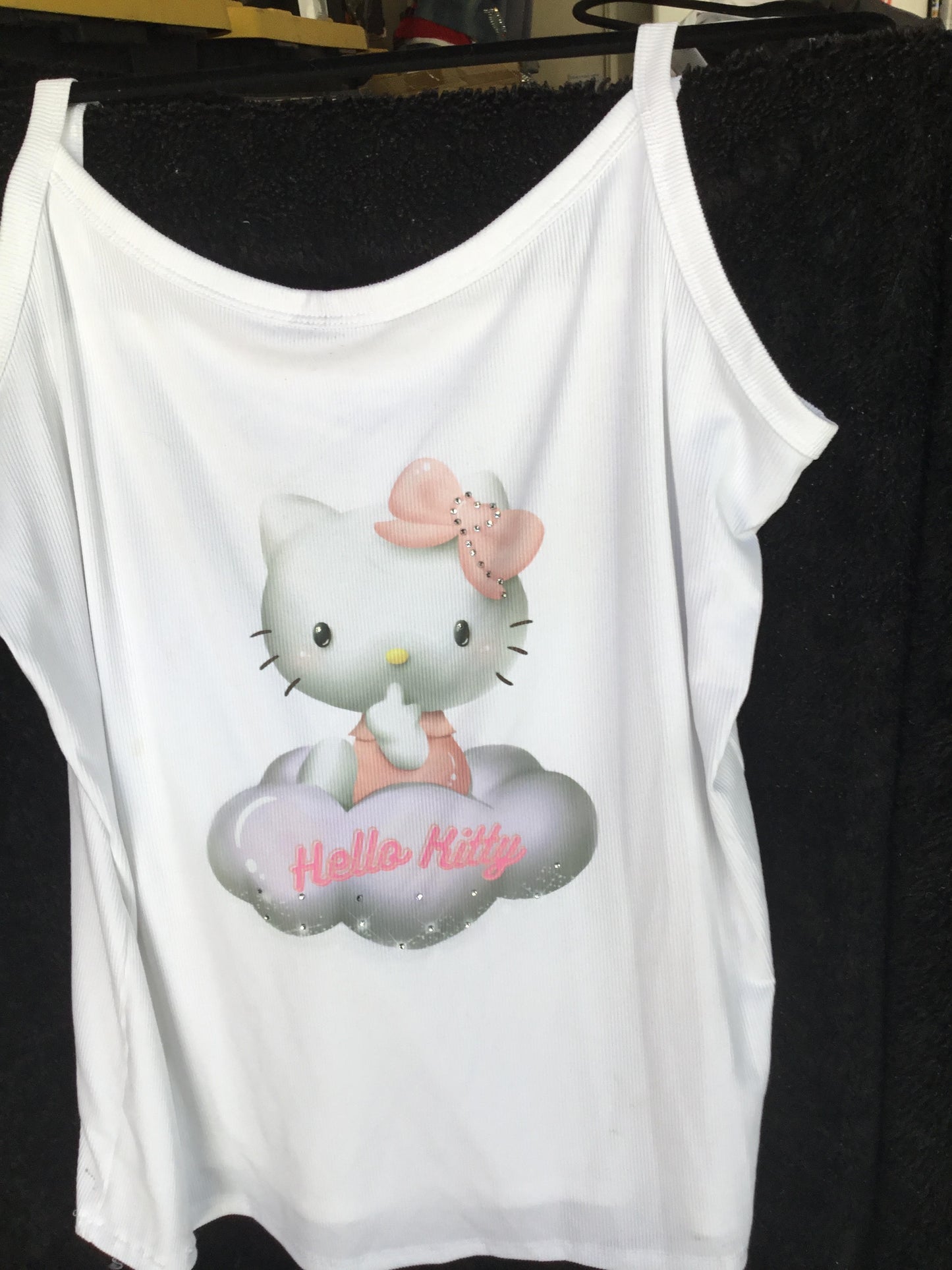 Hello Kitty Ladies Summer Custom Design SS Tank Tops