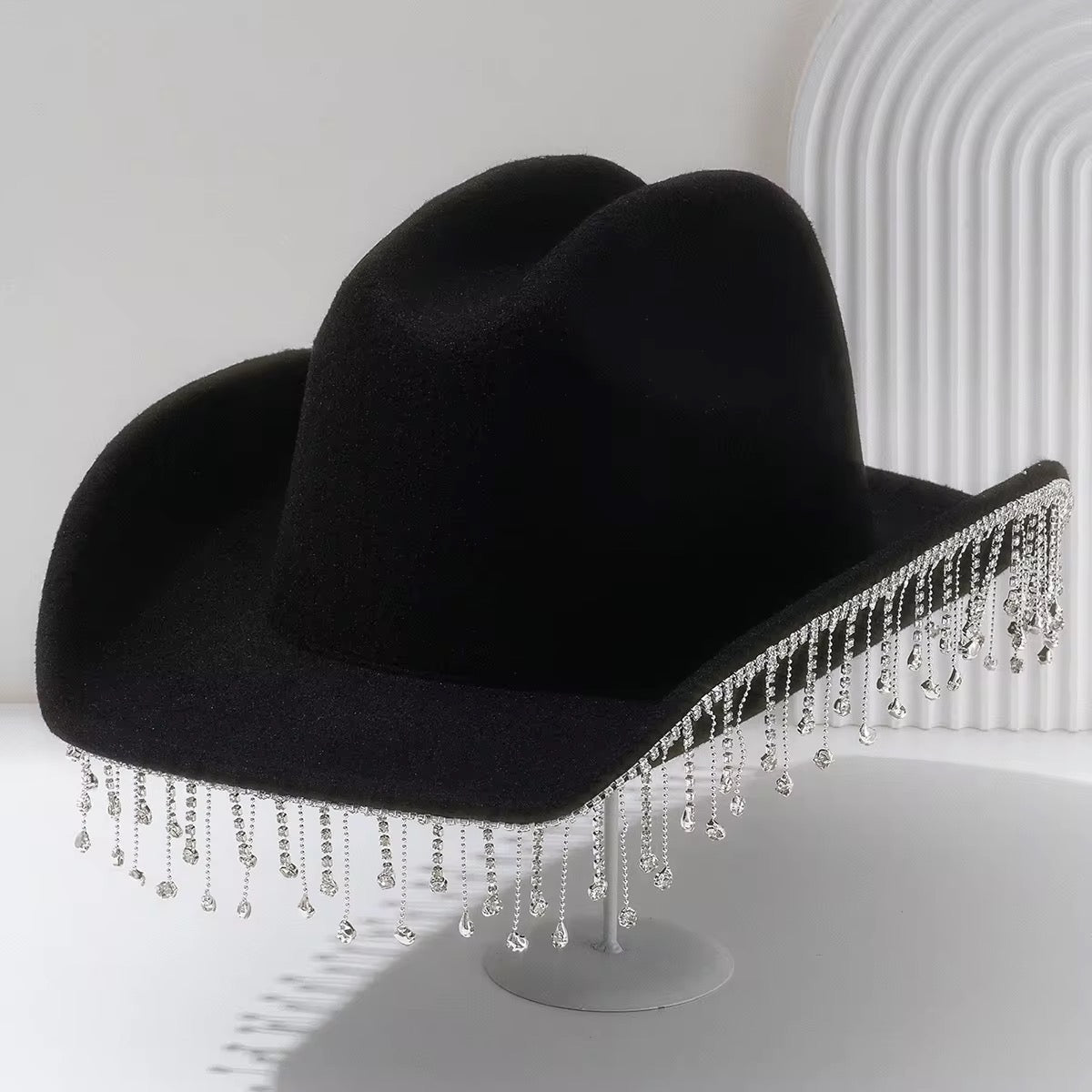 Luxury Diamante Stone Hat