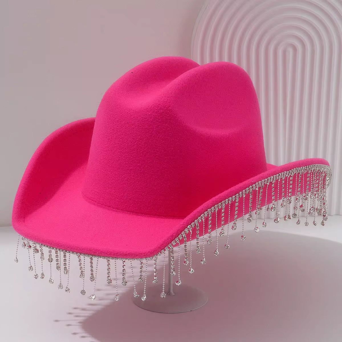 Luxury Diamante Stone Hat