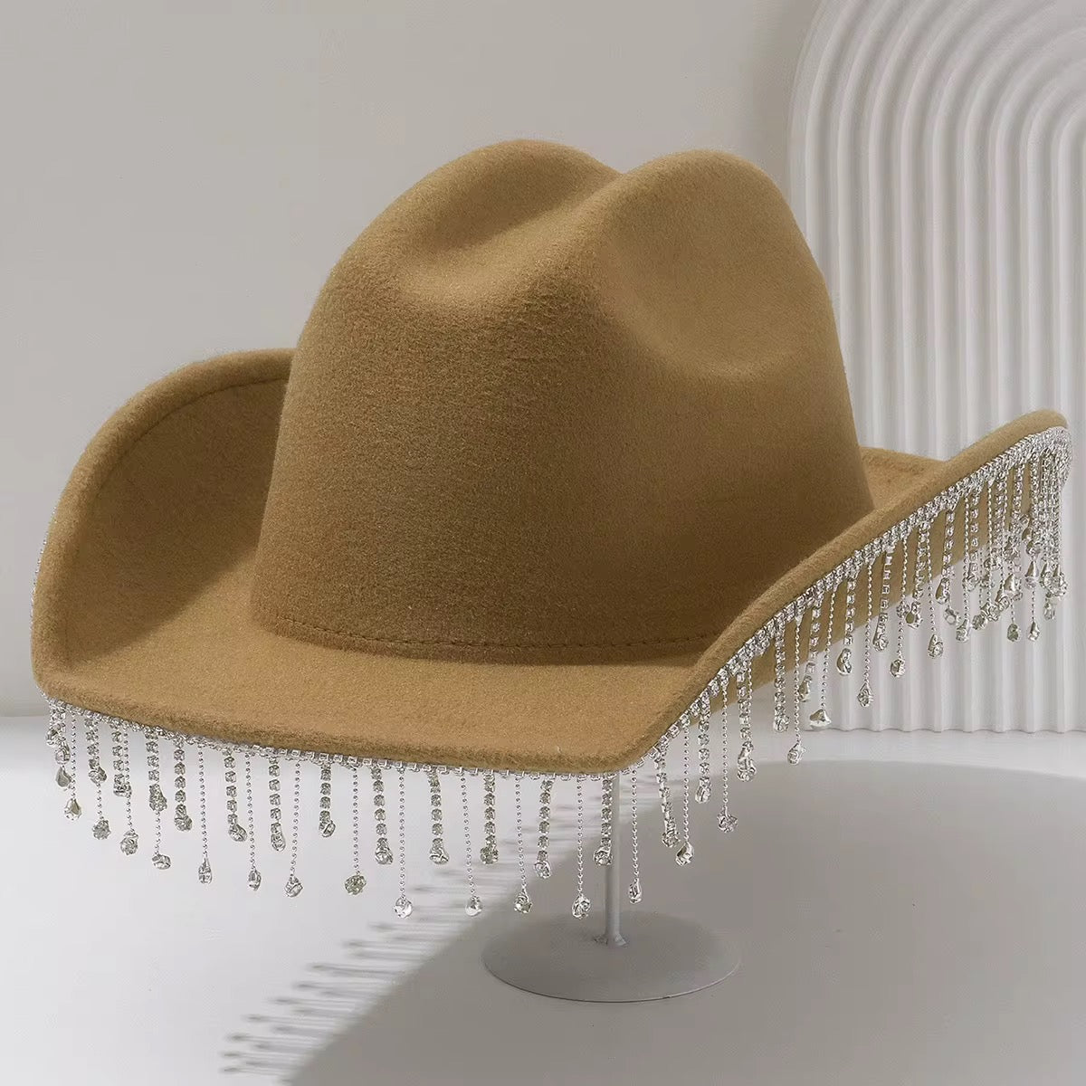 Luxury Diamante Stone Hat