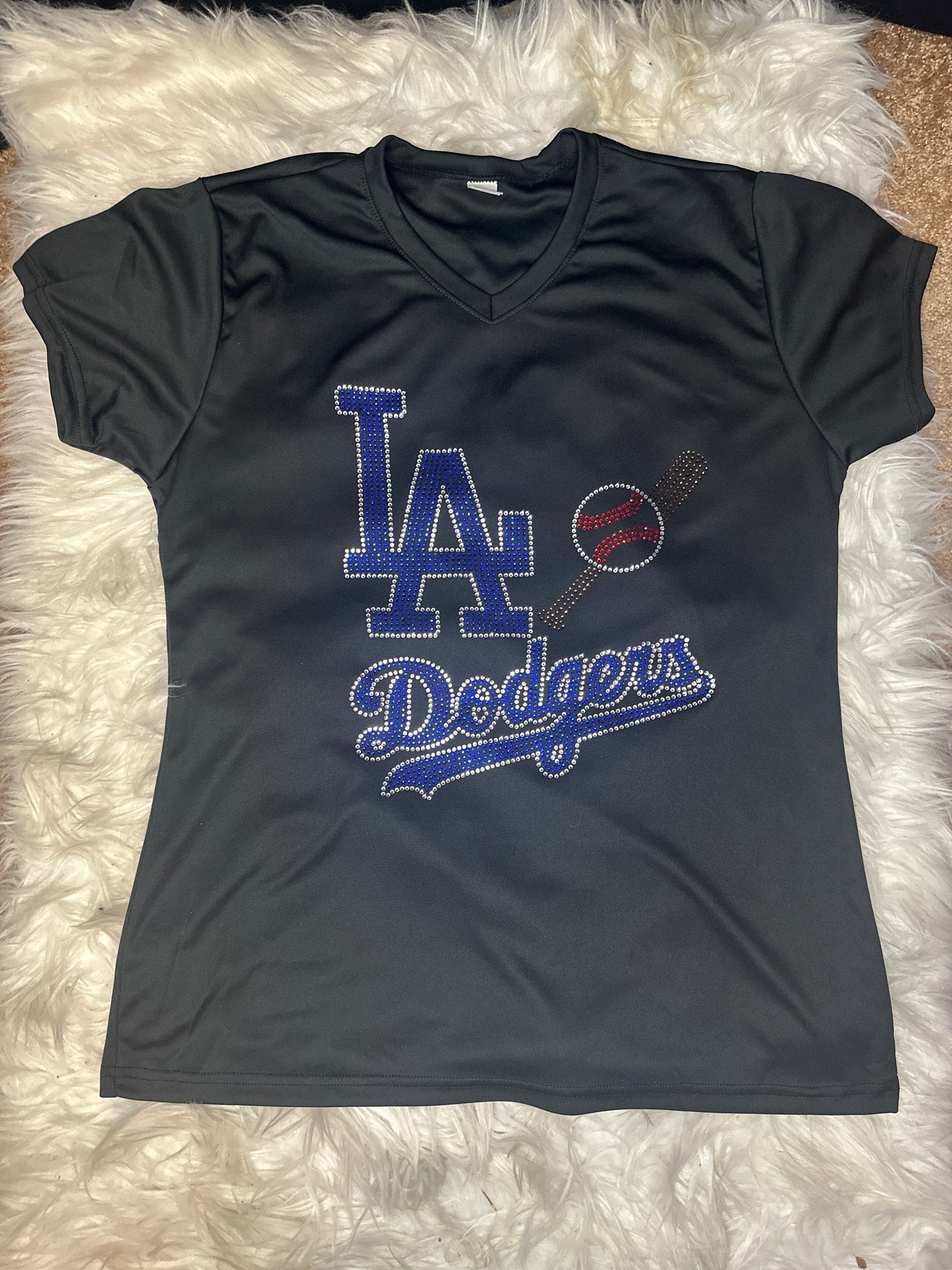 LA Dodgers Custom Rhinestone Shirts