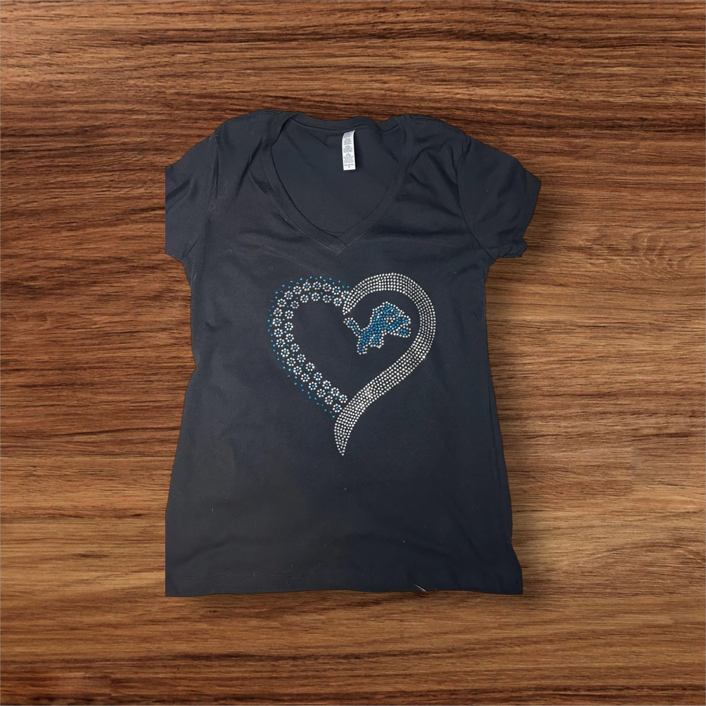 Sports Team Rhinestone Shirts Custom Made Designs