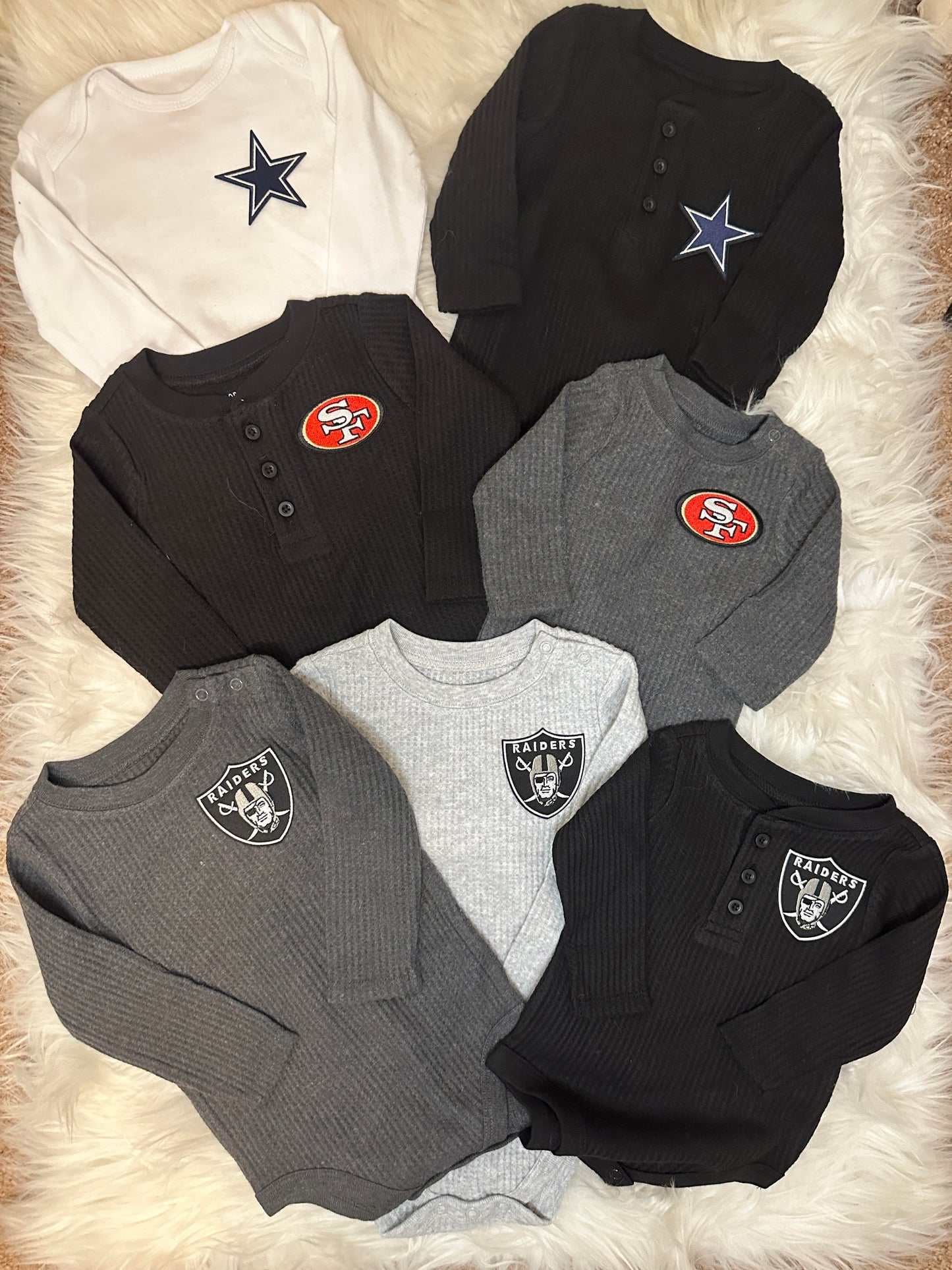 Onesies for all Sports Teams and Favorite Characters