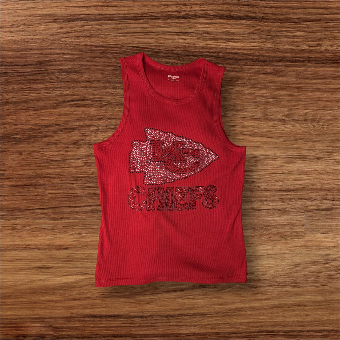 Kansas City Chiefs Custom Rhinestone Shirt