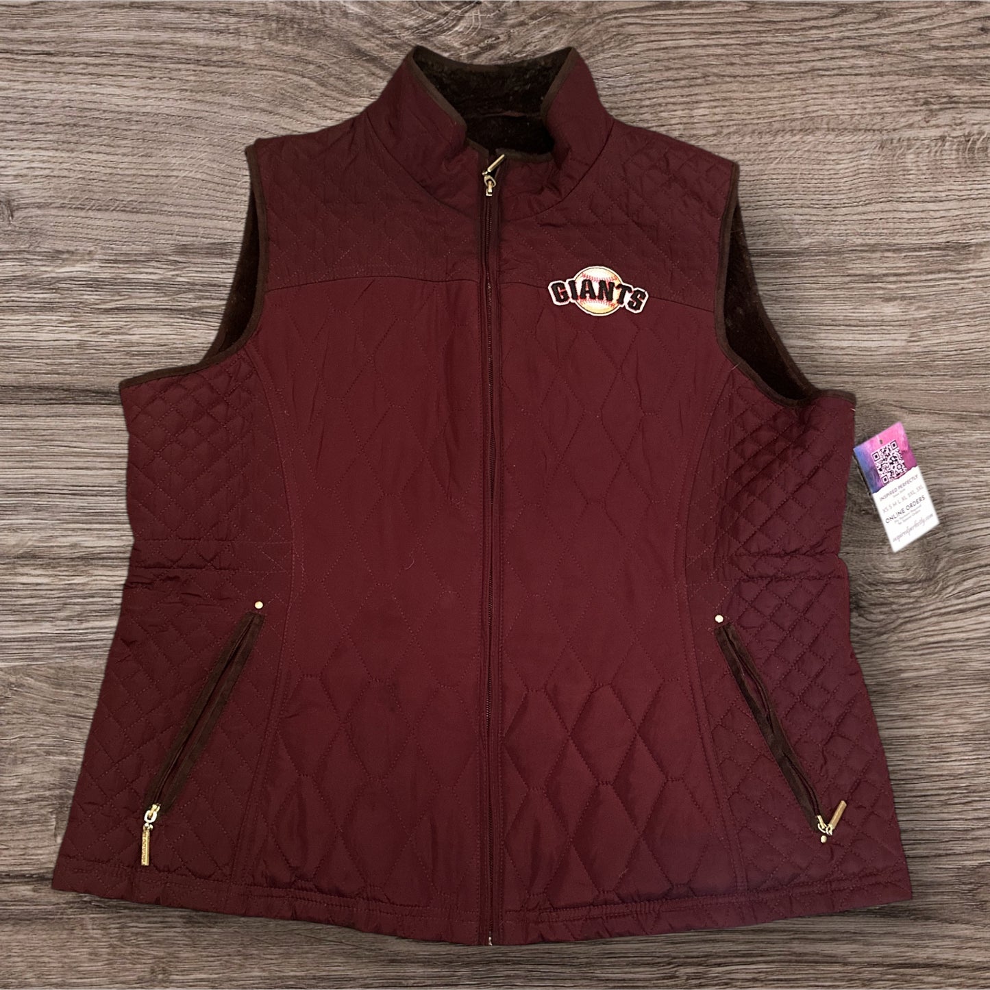 49er Raiders Cowboys Rams Dodgers Giants Custom Rhinestone PUFF VEST w/ zip pockets