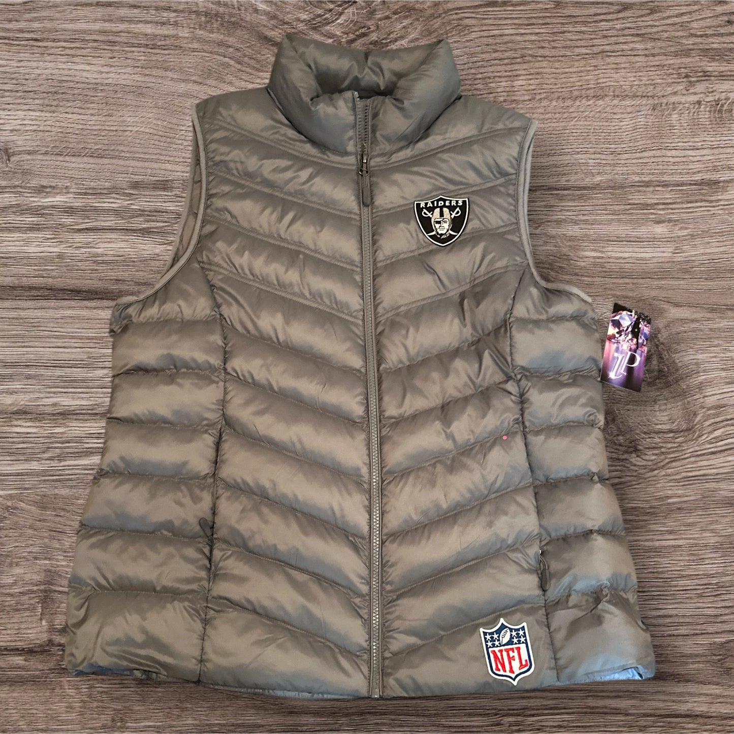 49er Raiders Cowboys Rams Dodgers Giants Custom Rhinestone PUFF VEST w/ zip pockets