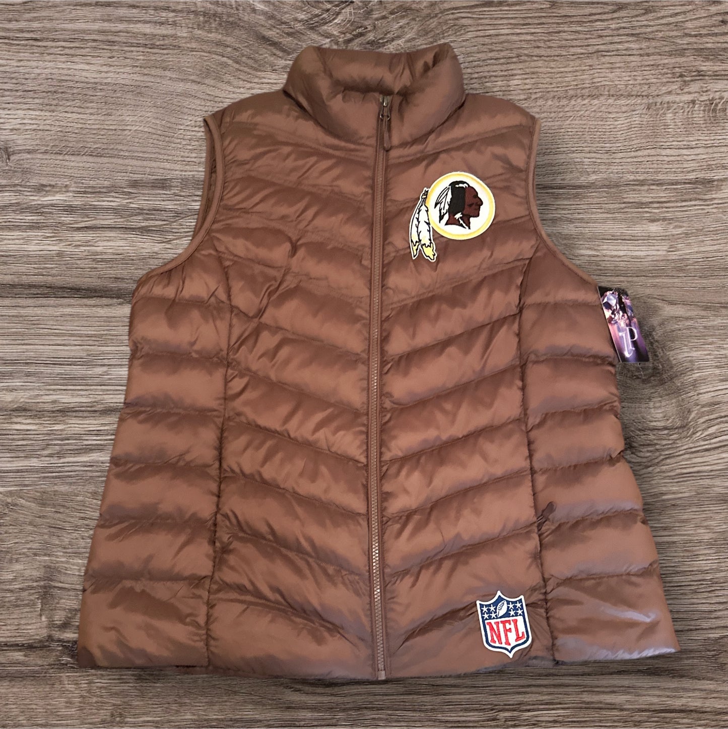 49er Raiders Cowboys Rams Dodgers Giants Custom Rhinestone PUFF VEST w/ zip pockets