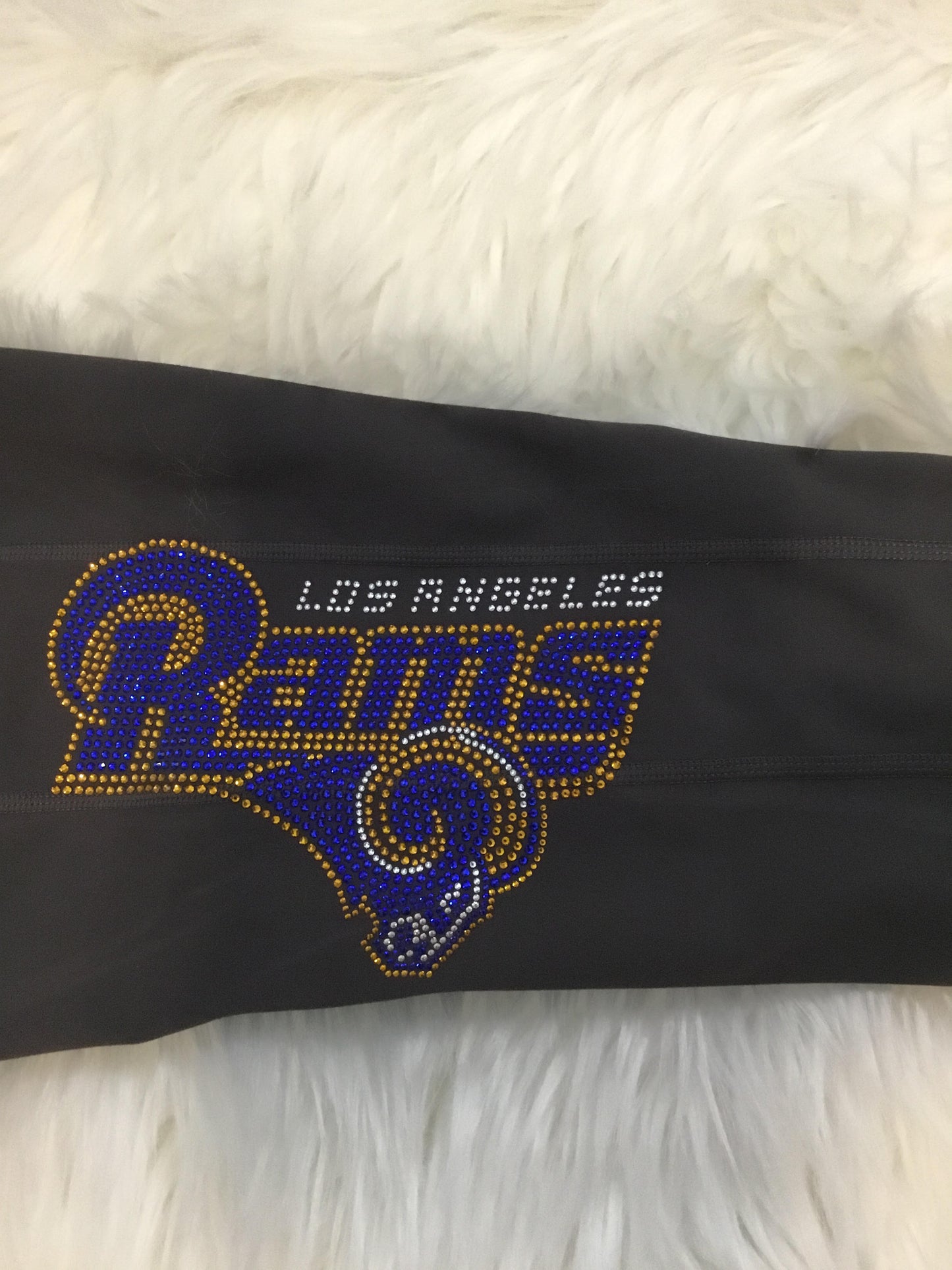 Team or Design Rhinestone Leggings Raider,49er, Rams, Cowboys, CC or L V - 2 Pocket thick Leggins