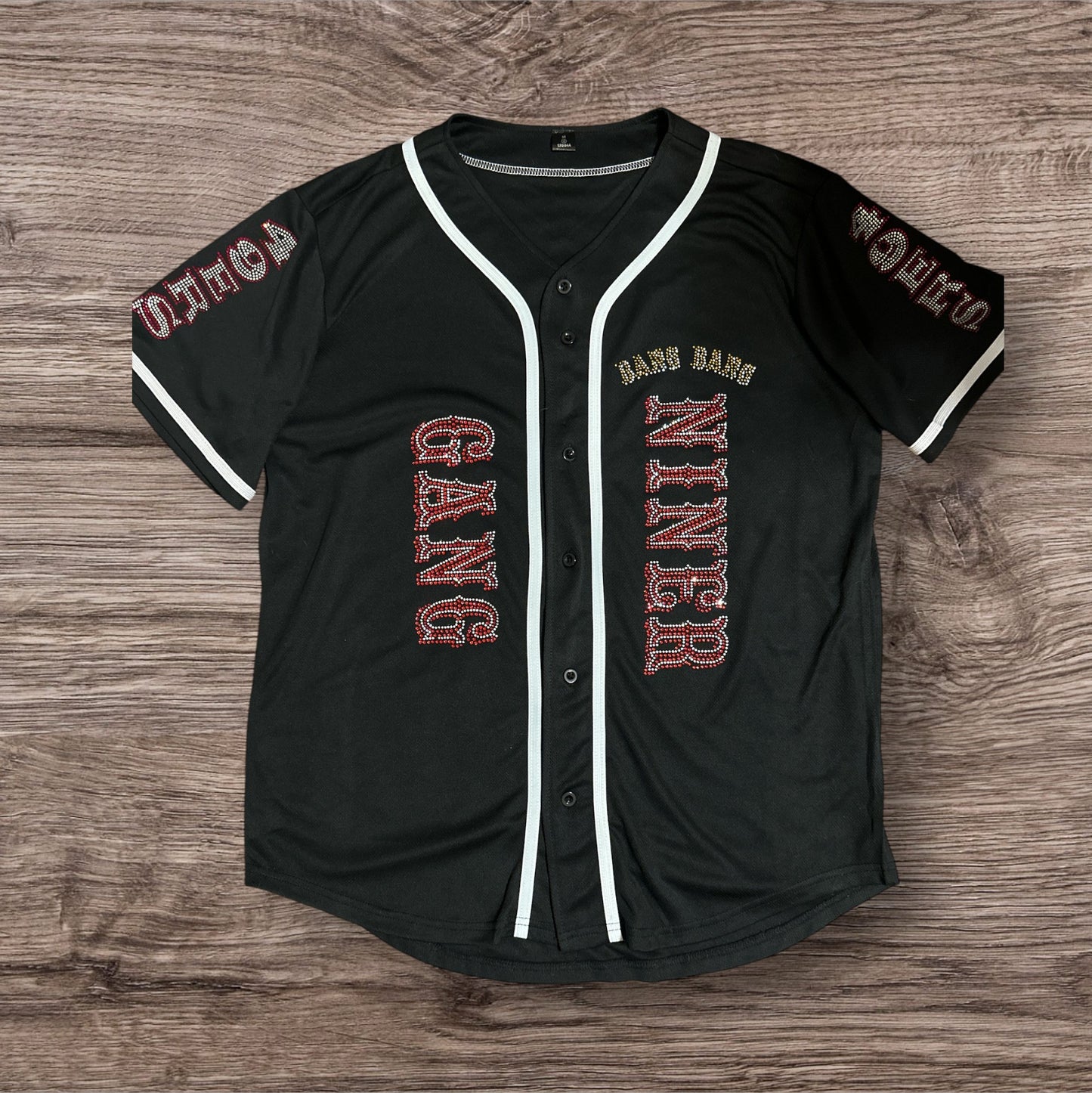 49ers Raiders Cowboys Rams LA Dodgers Giants Sports Team Harley David Rhinestone Jersey