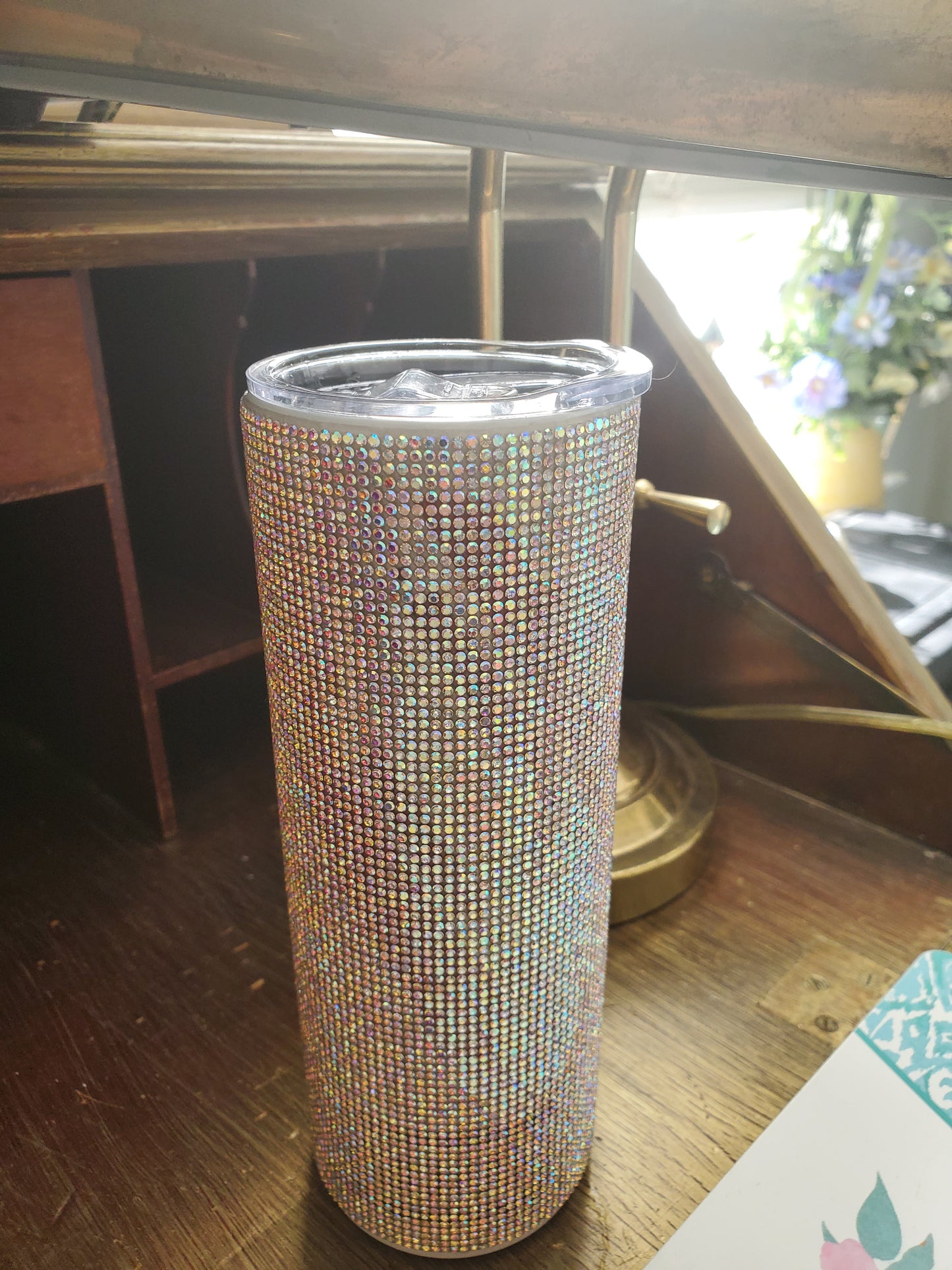 Rhinestone Bling Custom 20 oz Skinny Tumbler
