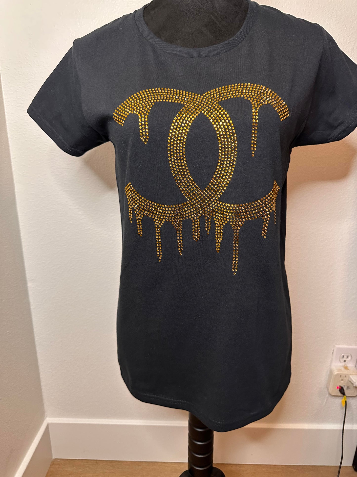Inspired Custom Design Rhinestone Shirt