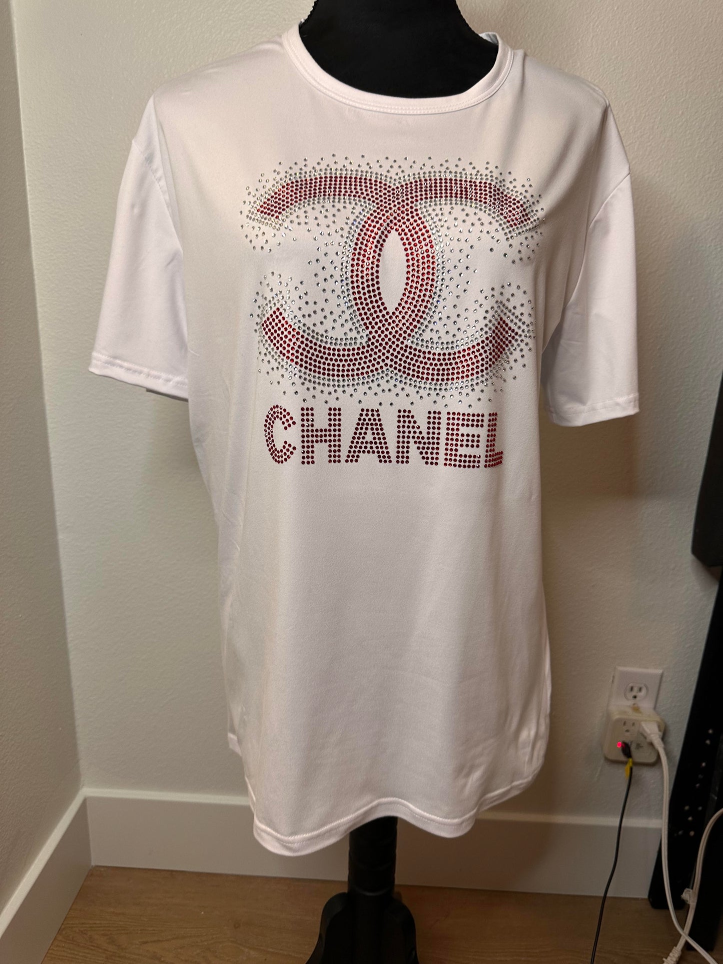 Inspired Custom Design Rhinestone Shirt