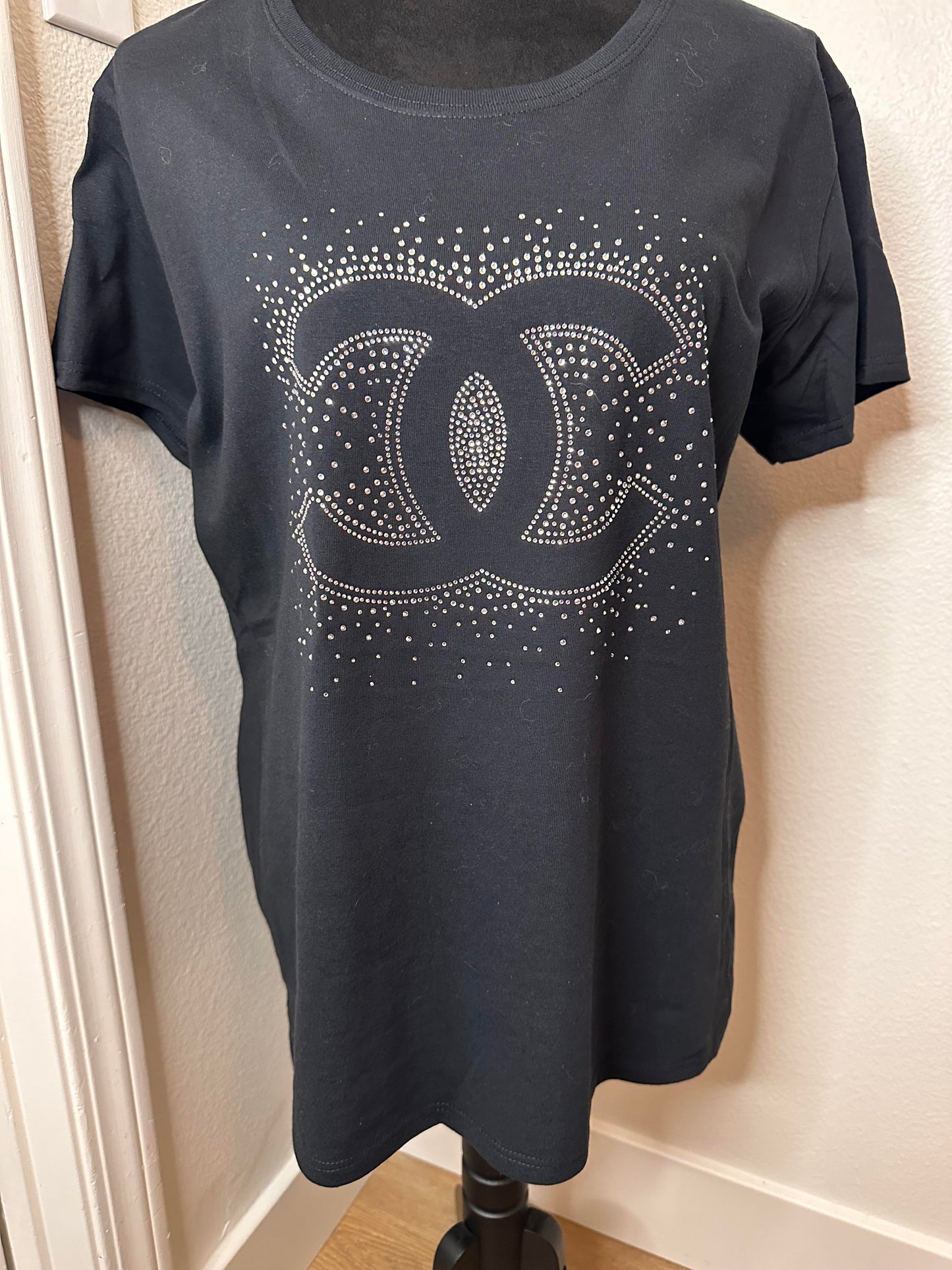 Inspired Custom Design Rhinestone Shirt