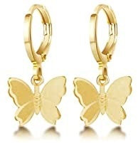 Womens Gold Crystal Drop Earrings