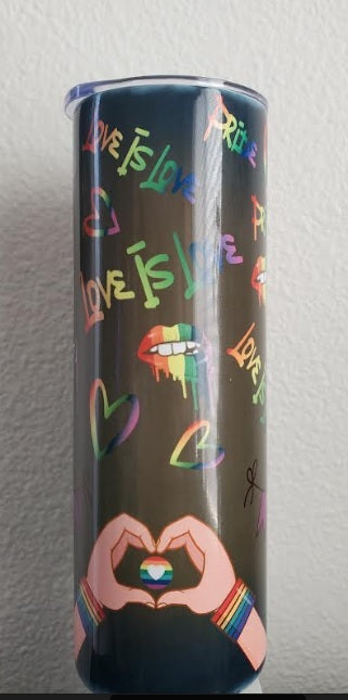 LGBTQ Custom 20 oz Skinny Tumbler