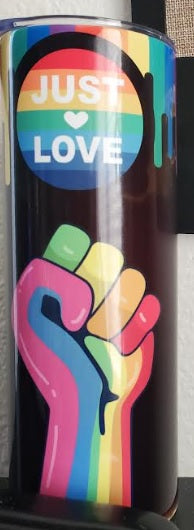 LGBTQ Custom 20 oz Skinny Tumbler