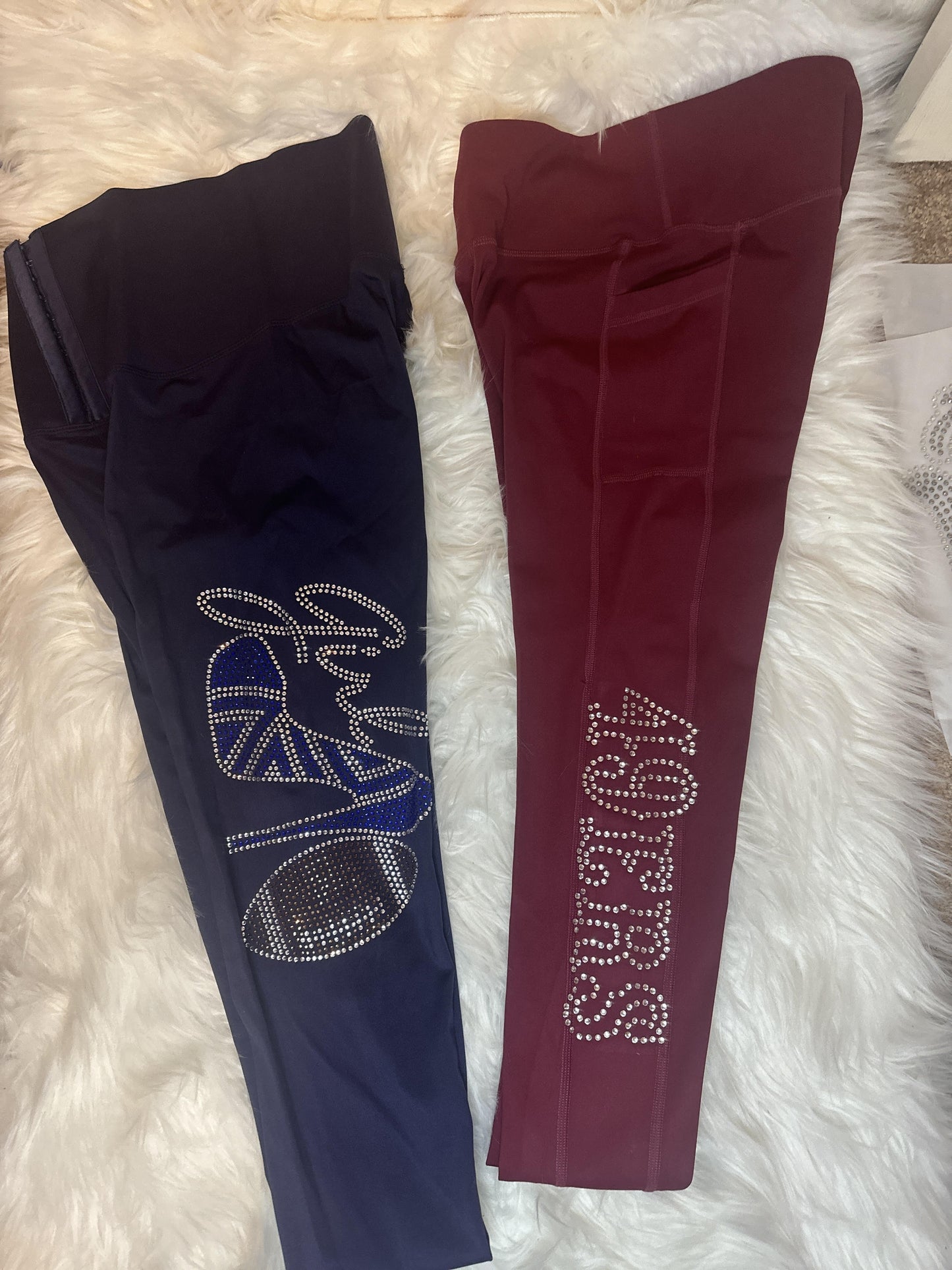 SF 49er or Cowboys 2 Pocket thick Leggins