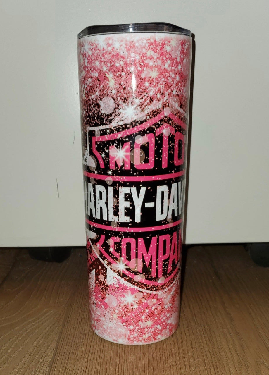 Harley Davison Custom Made Tumbler