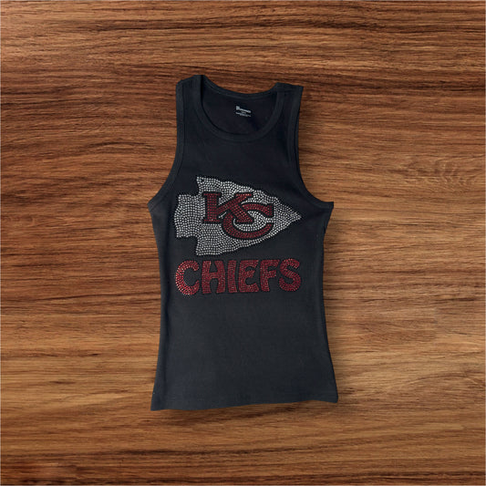 Kansas City Chiefs Custom Rhinestone Shirt