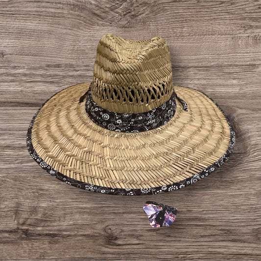 Mixed Straw Sun Hat