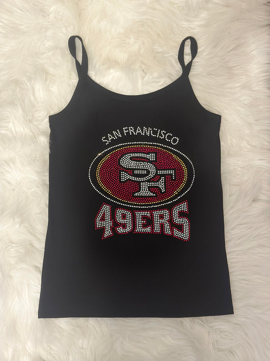 San Francisco 49er Rhinestone Custom WB Tank Top