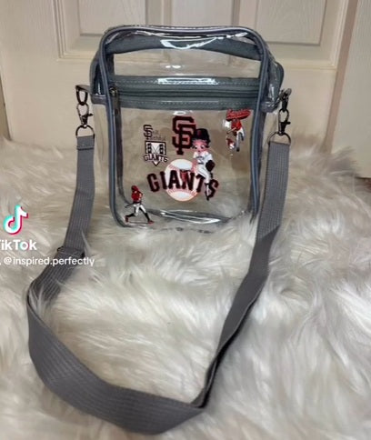 Baseball Sports Clear Crossbody Stadium Bag