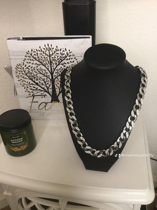 Chain Silver & CZ Heavy for Men