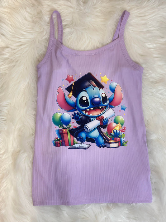 Stitch Graduation SS Tank Top