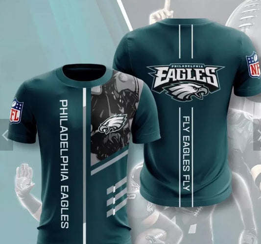 Philadelphia Eagles Men's 3D Polyester Smart Casual Shirt Printed Shirt