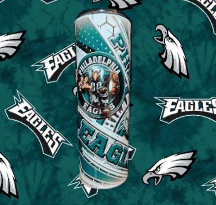 Philadelphia Eagles Custom 20 oz Skinny Tumbler
