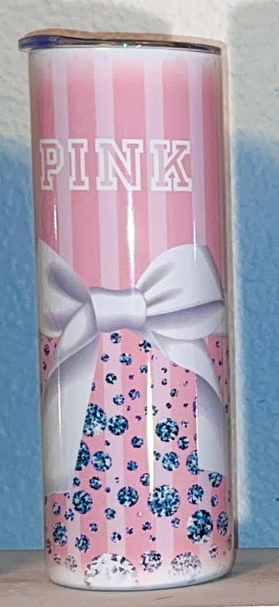 Pink Custom 20 oz Tumbler