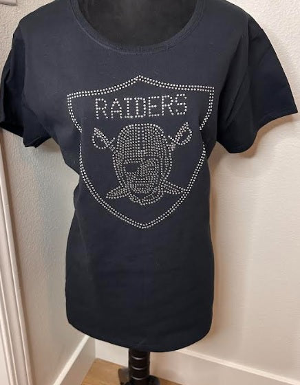 Raiders Rhinestone Design Shirts