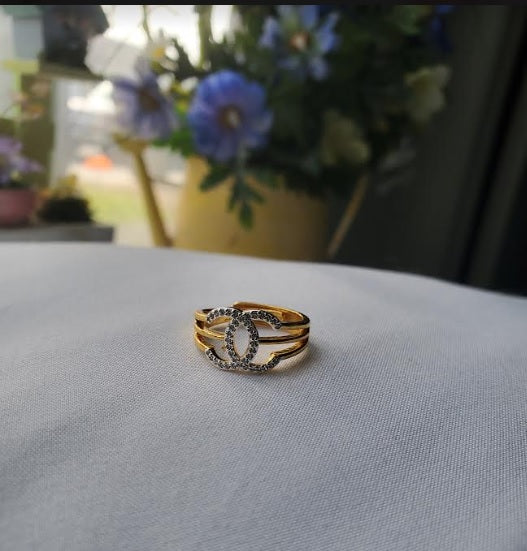 Rings Gold Plated CZ